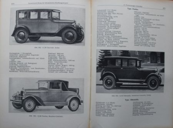 Wolfram "Die Motorfahrzeuge" Vehiclehistory 1928 with Modelmap (6236)